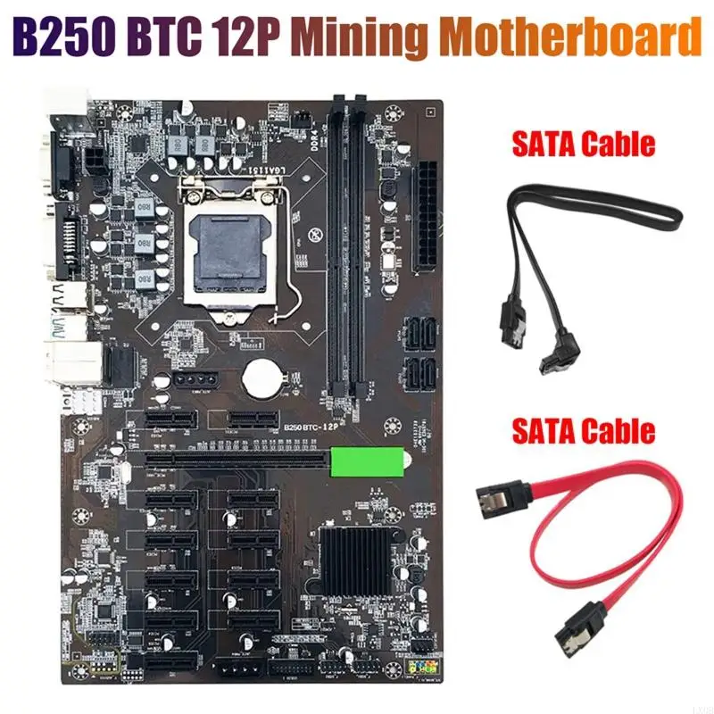 

LX0B Mining Motherboard B250 BTC LGA1151 DDR4 с переключателем вентилятора охлаждения процессора