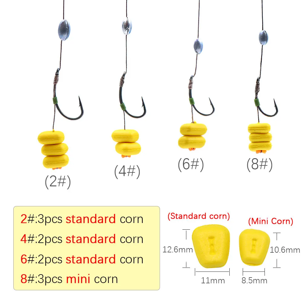 Aparejos Method Feeder preatados para carpa – Anzuelo vástago curvo - imagen 5