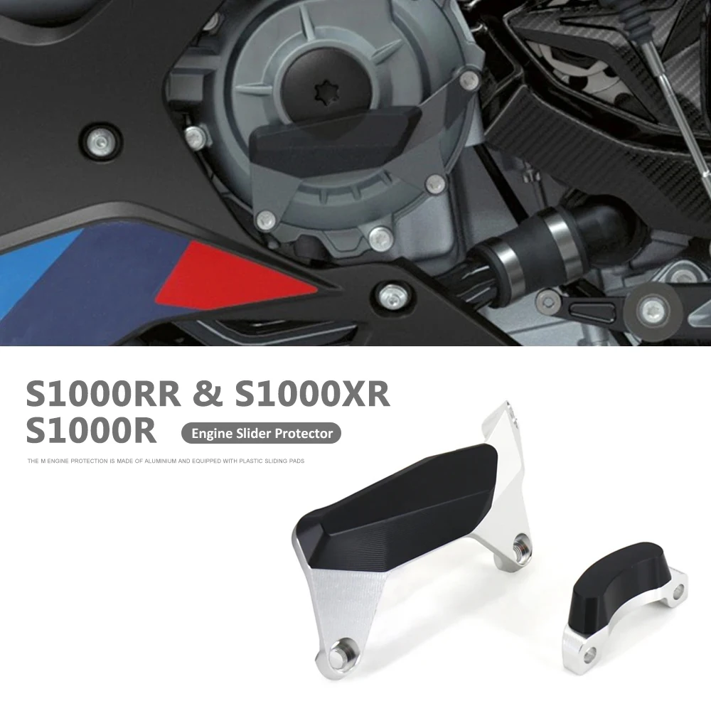 

New Motorcycle 2020-2024 2023 Engine Slider Protector Engine Case Cover Slider Crash Protector For BMW S1000RR S1000XR S1000R
