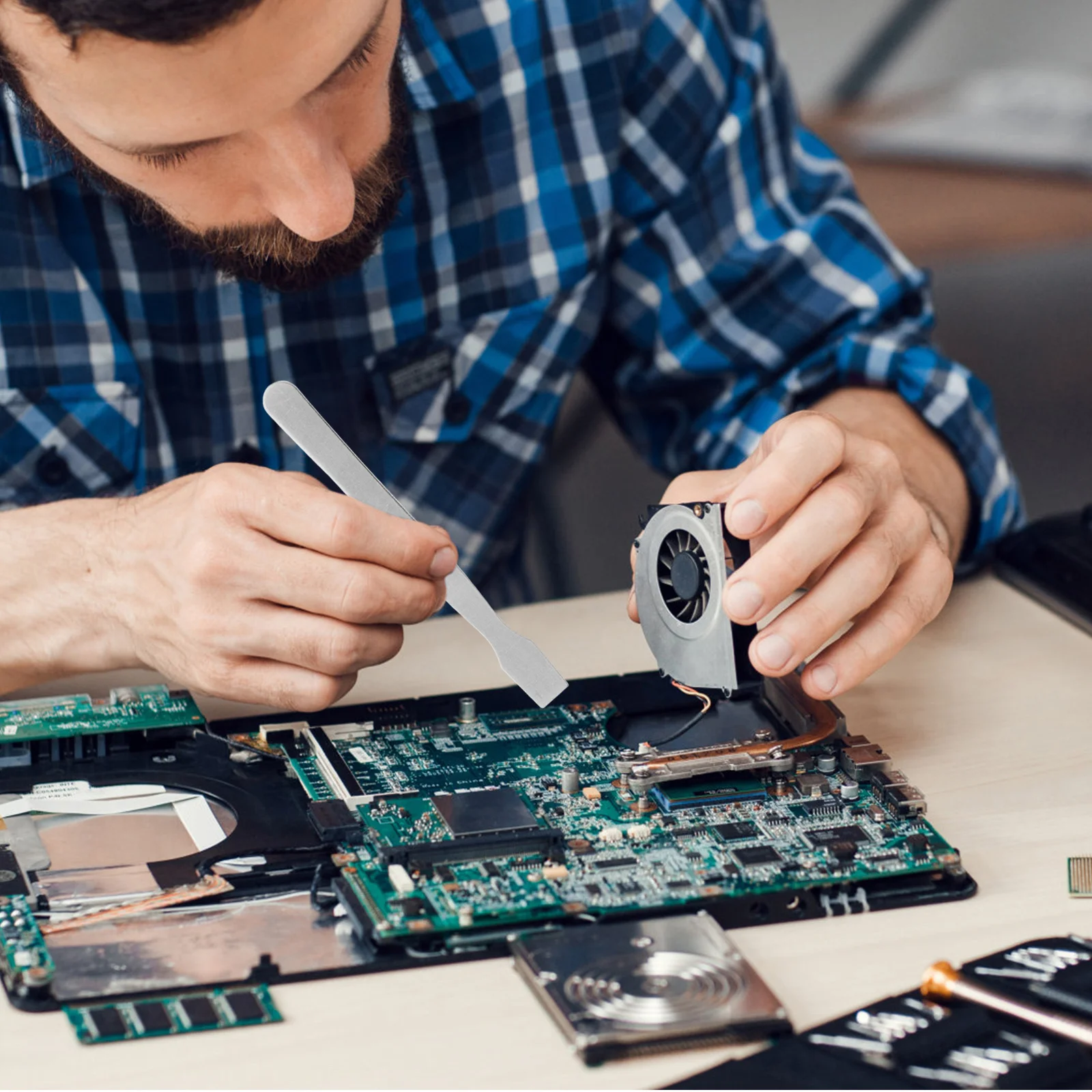 

10pcs Scraper Chisel Tools Stainless Steel Thin Edge For Phone Laptop Repair Spudger Pry Bar Set Mobile Opening Tool