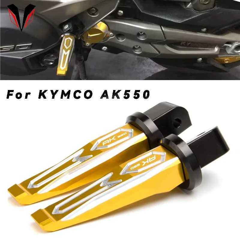 For KYMCO AK550 AK 550 2017-2020 2018 2019 Motorcycle Rear Passenger Footrests Accessories Scooter Foot-Peg Foot Rests Pedals