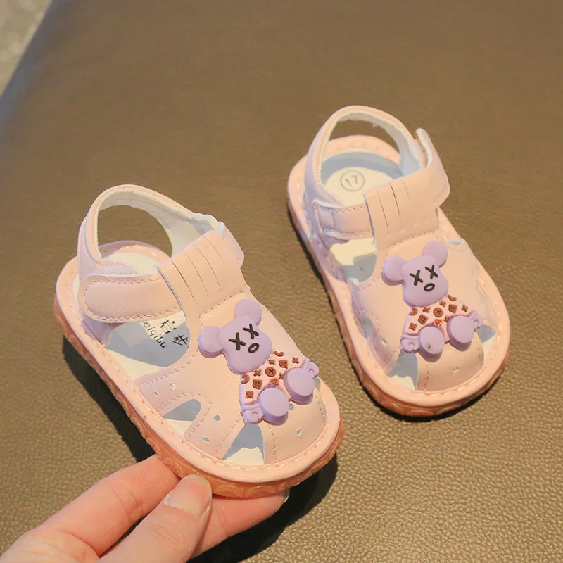 Zapatos Bebe-Chaussures de marche coordonnantes pour bébés, sandales de plage pour garçons et filles, chaussures pour nouveau-nés, chaussures pour tout-petits, été, nouveau, 2024