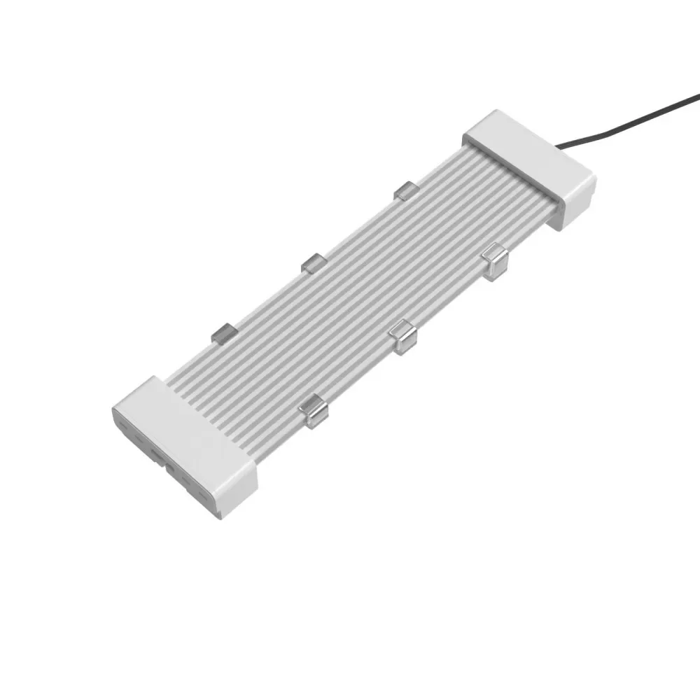 Czarny biały 24Pin 8Pin ARGB Light Board PSU Przedłużacz ARGB Cover LED Pasek płyty głównej Strimer 24Pin Silikonowy pasek świetlny — zdjęcie produktu 4