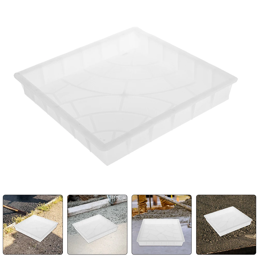 2pcs Stepping Concrete Pavement Garden Paver Making Plastic Pathway Stone Texture Garden Path Concrete Paver Stone Mold Outdoor