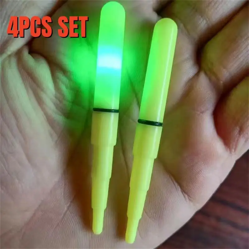 4PCS Fishing Light Stick Luminous Float Electric Night Float Work Use Bobber Fishing Outdoor Dark Glow Fishing Tackle Accessory