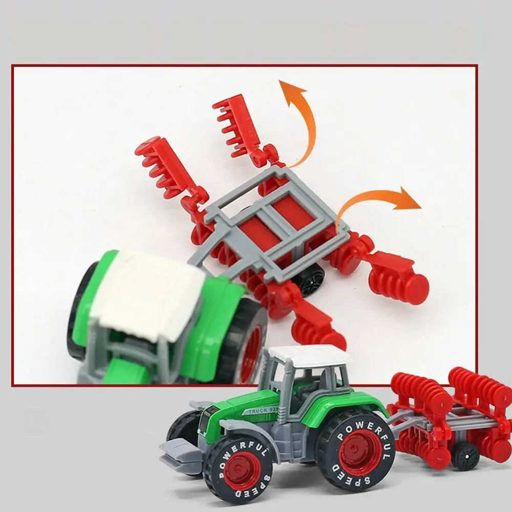 Modello di veicolo di ingegneria in lega creativa Modello di simulazione Mini modello di trattore Auto di ingegneria per bambini