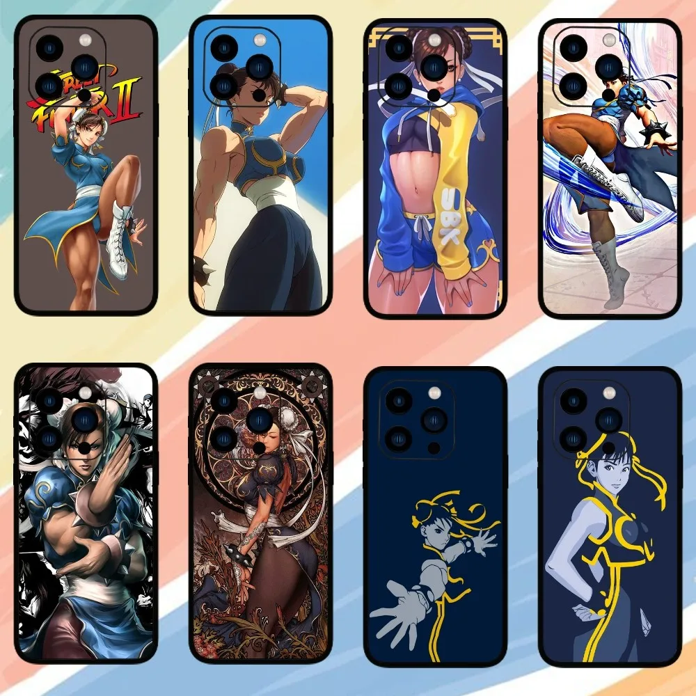 Chun-Li Game-Street-Fighters Phone Case For iPhone 15 14 13 12 11 Pro Max mini XS XR X 8 Plus SE Cover