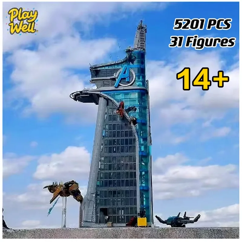 빅 세이브 5201PCS 클래식 타워 건축물 스트리트 뷰 조립 피규어 미니어처 모델 블록 크리스마스 선물