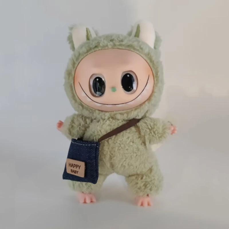 For Labubu Mini Crossbody Bag Plush Doll DIY Backpack Accessories 15/17cm Doll Universal Cute Children's Toy Birthday Gift
