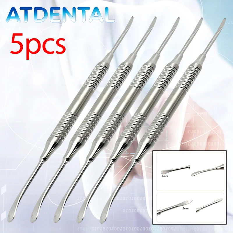 

Двусторонний стоматологический периостальный элеватор из нержавеющей стали для имплантации, ретракция тканей, автоклавируемый инструмент