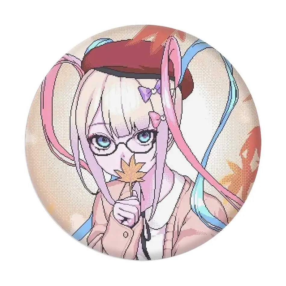 58mm Cartoon N-needy Girl Overdose Cute KAngel Ame-Chan Button Pin Y2K Gothic Brooch Ita Bag Decor Cosplay Prop Collection