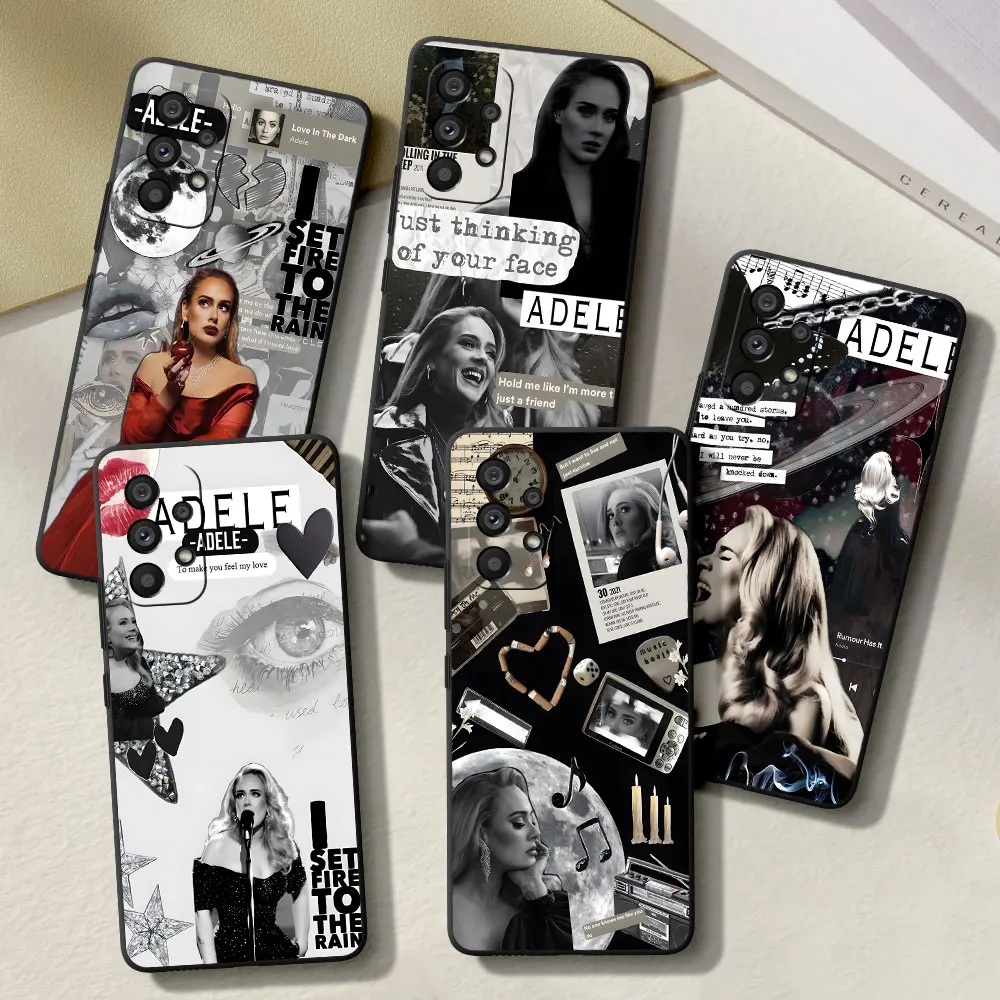 المغني A-Adele حافظة لهاتف سامسونج جالاكسي A15 A53 A16 A55 A12 A32 A21s A54 A33 A34 A24 A51 A71 A52 A22 A13 A14 غطاء هاتف من البولي يوريثان #1