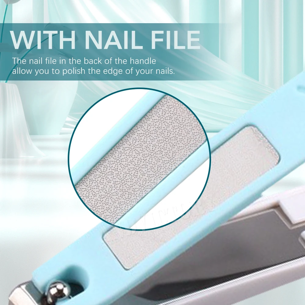 1 Uds. Cortauñas sin salpicaduras, manicura para uñas y pies, cortaúñas, tijeras profesionales para cutículas, herramienta de accesorios