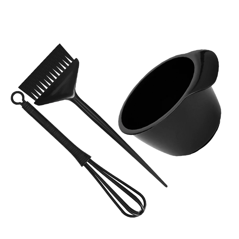 

1Set Salon Quality Hair Dye Brush Bowl Set Stylish Design Even Coloring Durable Materials Hair Dye Bowl and Brush