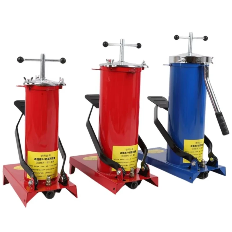 High Pressure Equipment Portable Foot Grease Pump Lubrication Bucket 8l Pedal Grease Injector