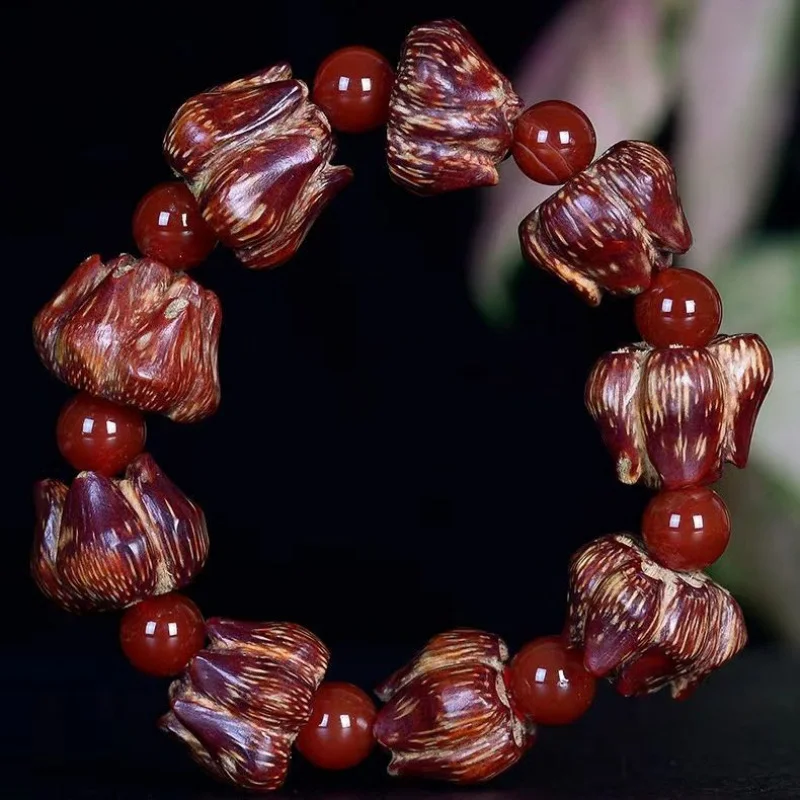 Blut tropfen Männer und Frauen Bodhi Armband Ornament Handwerk Buddha Perlen Rosenkranz Handheld Fabrik Whol