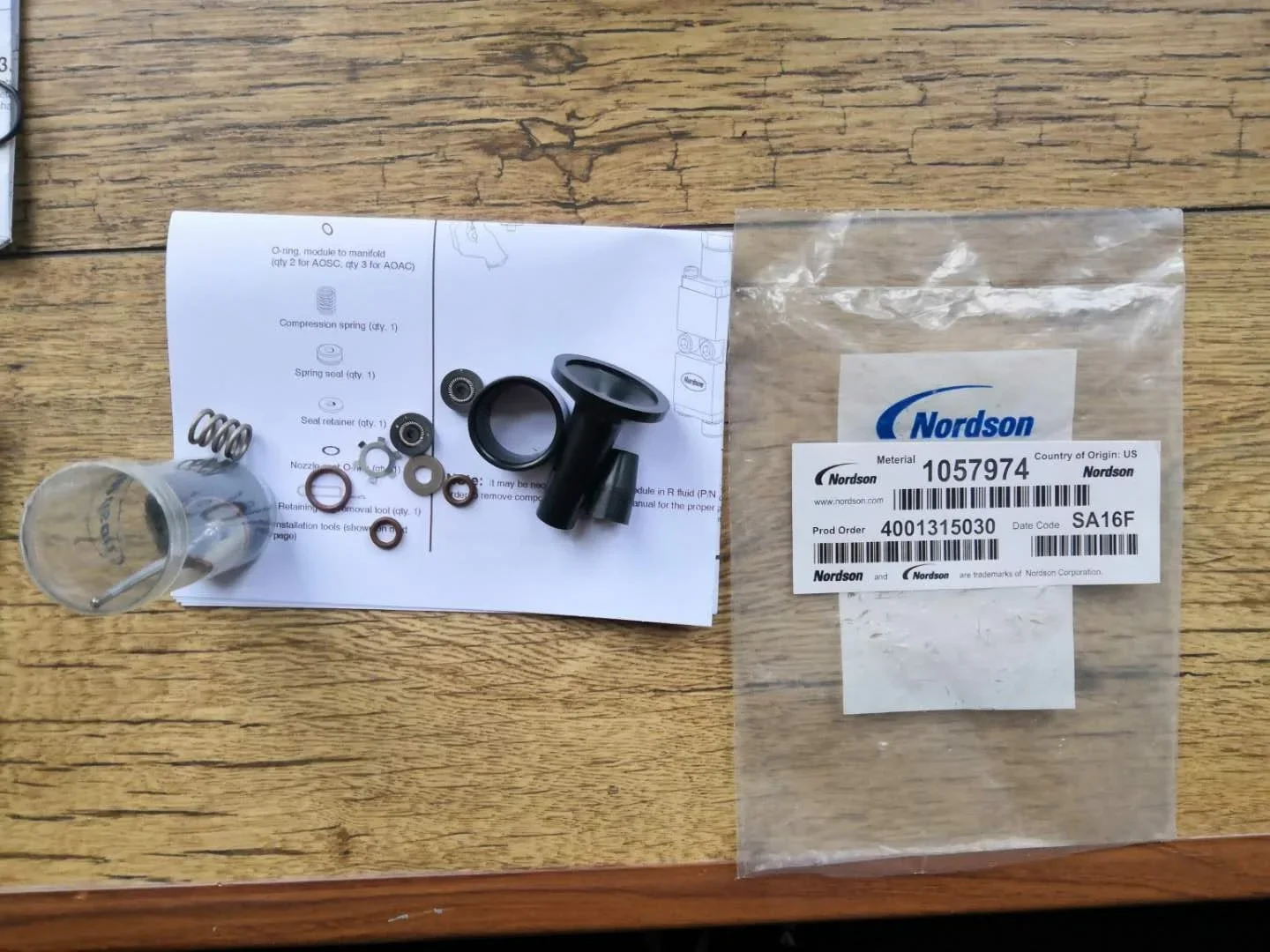 Ремкомплект резинового клапана Nordson 1057974 МОДУЛЬ REBUILD SOLIDLUE S Ремкомплект резинового клапана Nordson 1057974 МОДУЛЬ REBUILD SOLIDLUE S