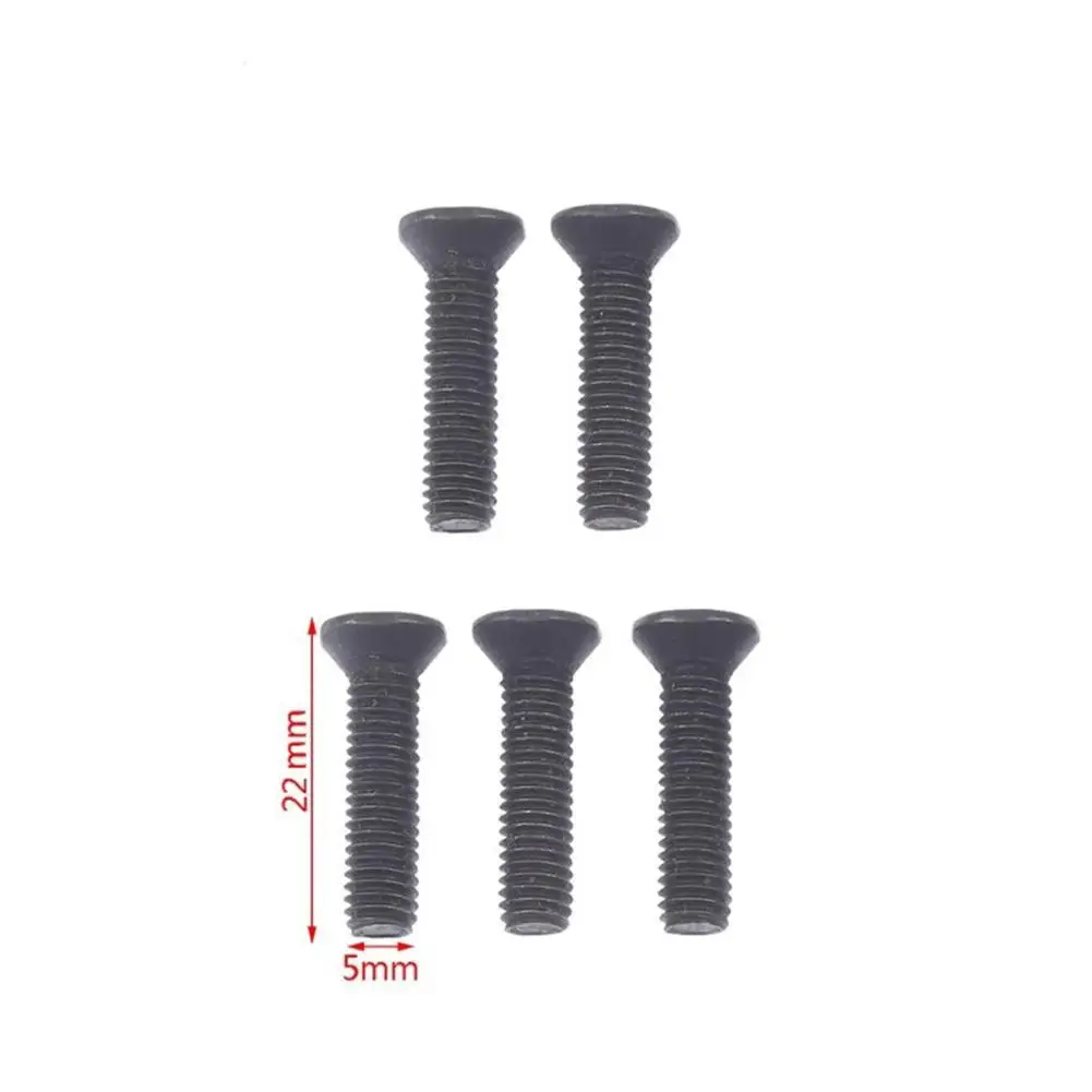 10Pcs Fixing Screw M5/M6 22mm Left Hand Thread For UNF Drill Chuck Shank Adapter Bolt Screw Fasteners