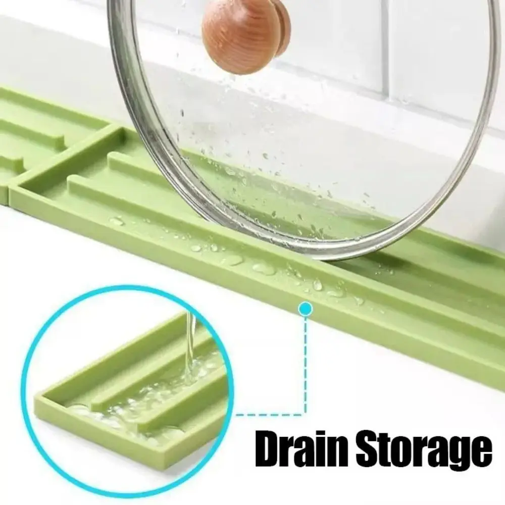 Countertop Protector Countertop Pot Lid Storage Mat Non-Slip Splash Mats Kitchen Sink Pad Multi-function Faucet Draining Mat