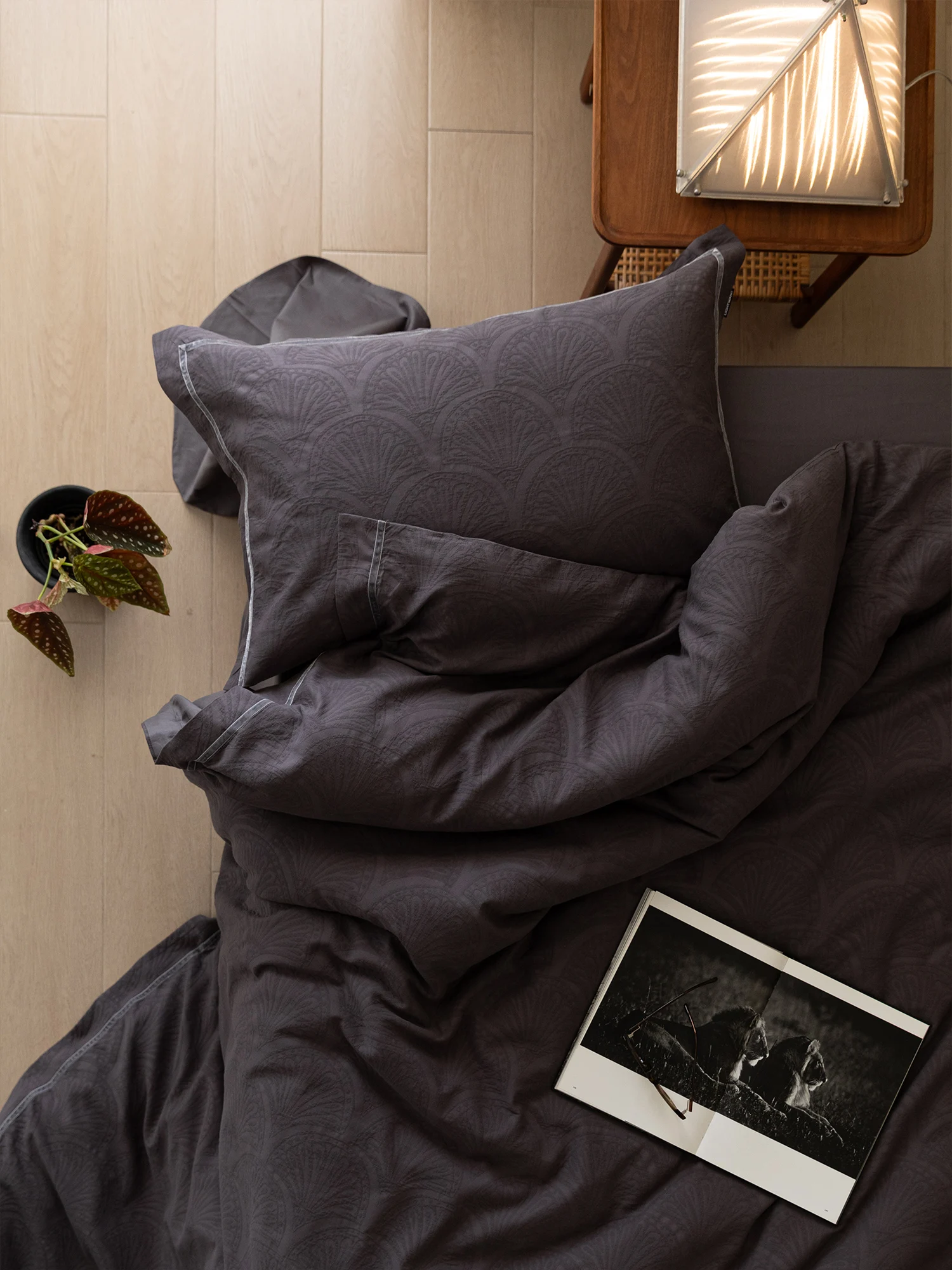 2026 New Premium Blogging Style Pure Cotton 60-Thread Count Washed Cotton Embroidered Four-Piece Bedding Set Quilt Cover Sheet