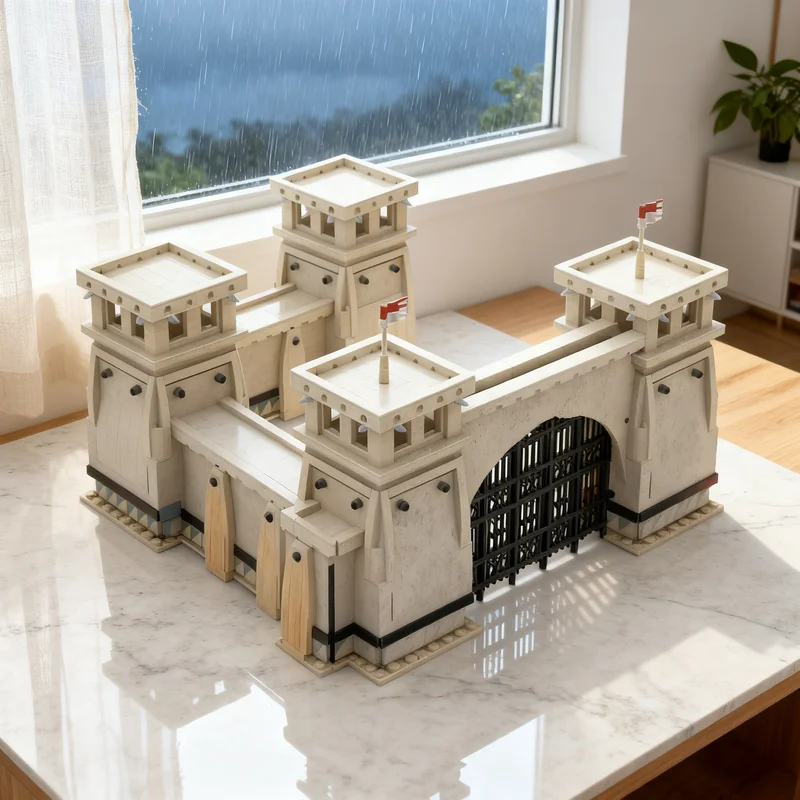 

5347pcs MOC Age Of Empires Stone Wall Middle Eastern Games Model Building Blocks Creative Gift DIY Display Decor Adult Premium