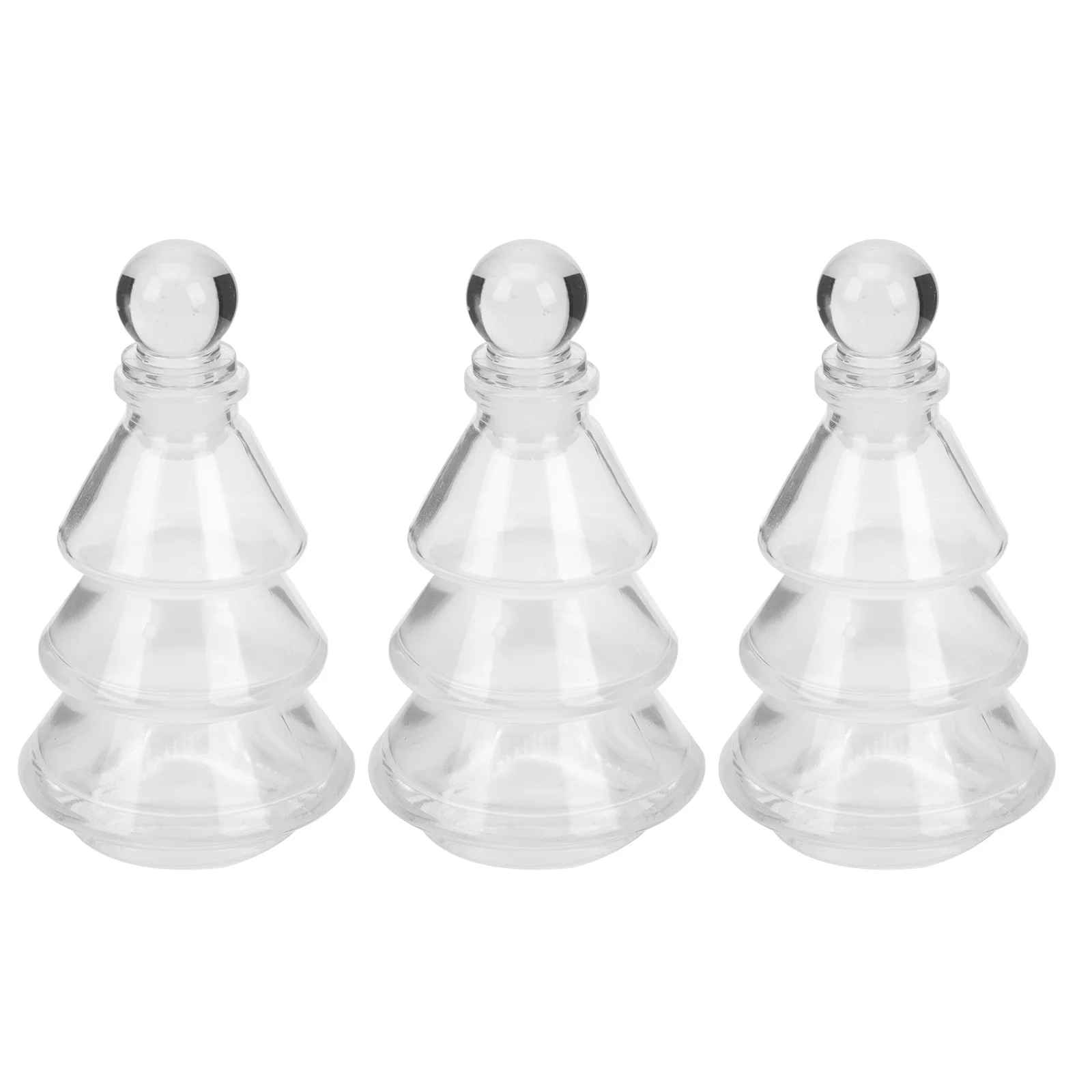 

3Pcs Aroma Glass Bottles Reusable Fragrance Diffuser for Home Decor Aromatherapy Essential Oil Dispenser Modern Empty Refillable