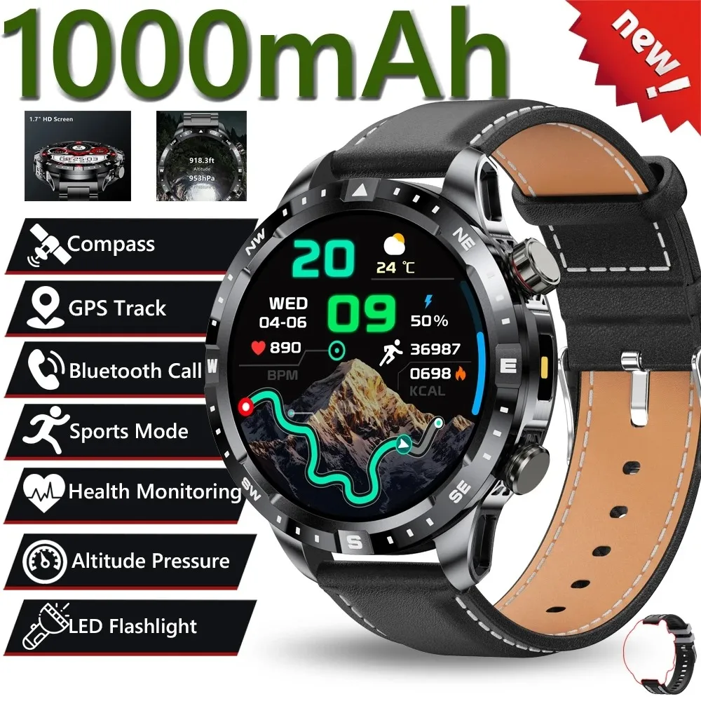 Military Grade GPS Smart Watch with Large Battery