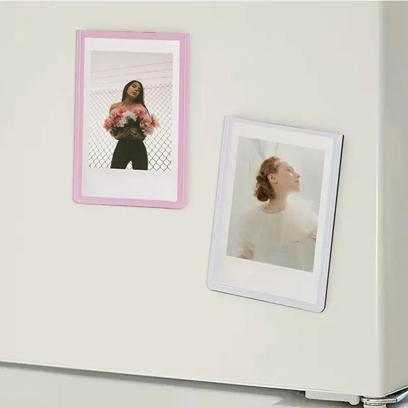 Magnetic Photo Frame for Fridge Small Refrigerator Photo Frame Decor Magnetic Picture Frame with Slim Bezels for Memos Paintings