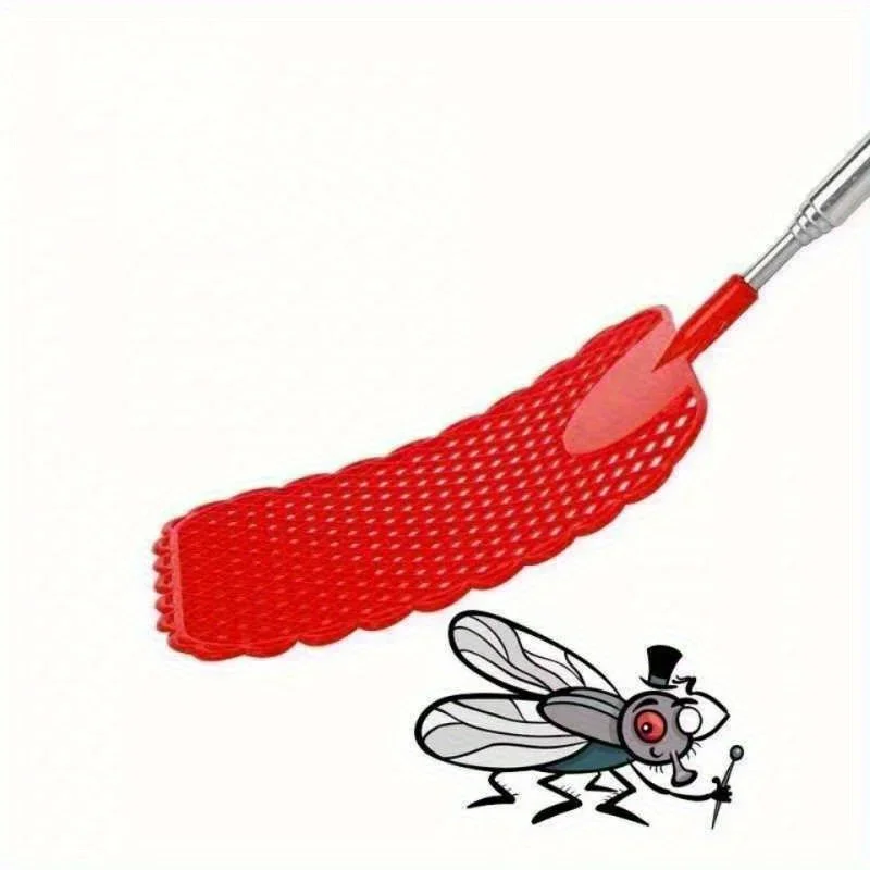 3pcs/5pcs Retractable Fly Swatters, With Extended Handles, Durable Retractable Handles, Fly Swatter Heavy Duty Set, For Home