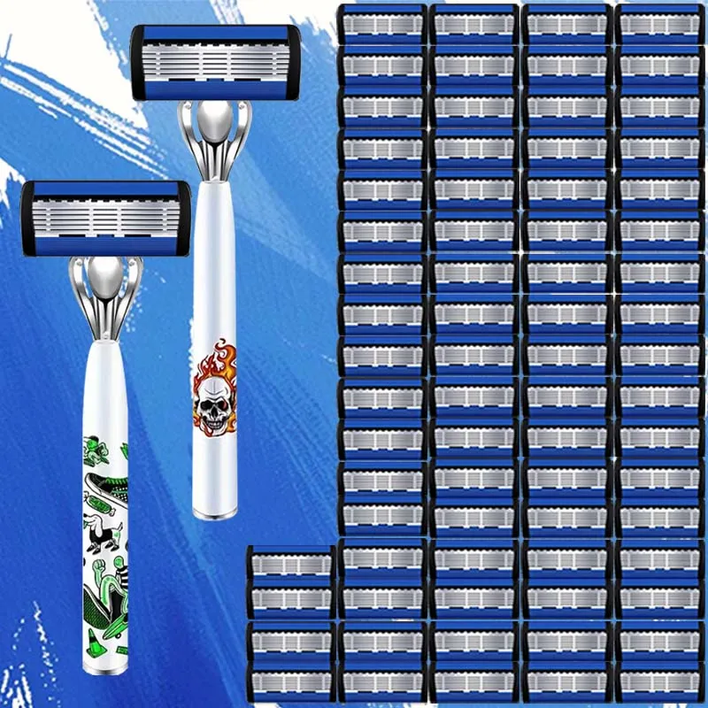 شفرات حلاقة رجالية عالية الجودة ذات شفرات حادة ومقابض مضادة للانزلاق هي أساسيات حلاقة لا غنى عنها للرجال #1