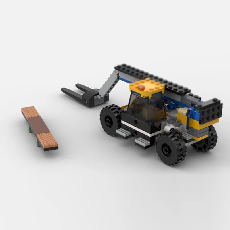 City Car Model MOC Building Bricks Construction Excavator Modular Technology Children Holiday Gifts Assemble Toys Suit