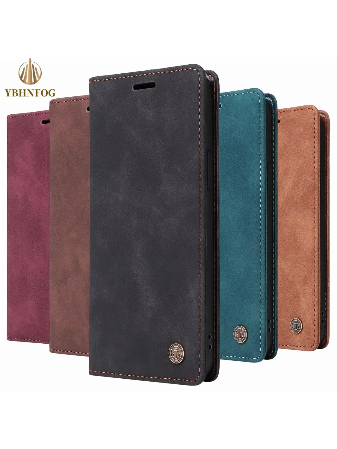 Leder-Brieftaschenhülle für Samsung Galaxy A73 A56 A55 A54 A53 A36 A35 A34 A33 A25 A24 A23 A16 A26 A15 A14 A13 A17 A18 Flip Cover