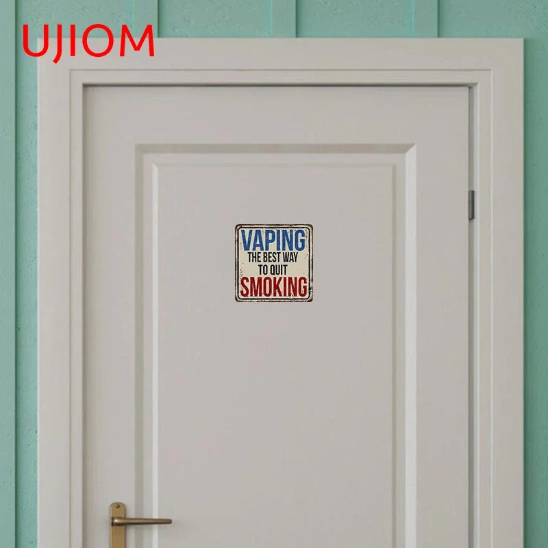 UJIOM Warning Sticker Vape Wallsticker Home Decoration Wallpaper Kids Bedroom Wall Decor PVC Wallposter Vinyl Wall Art Decal