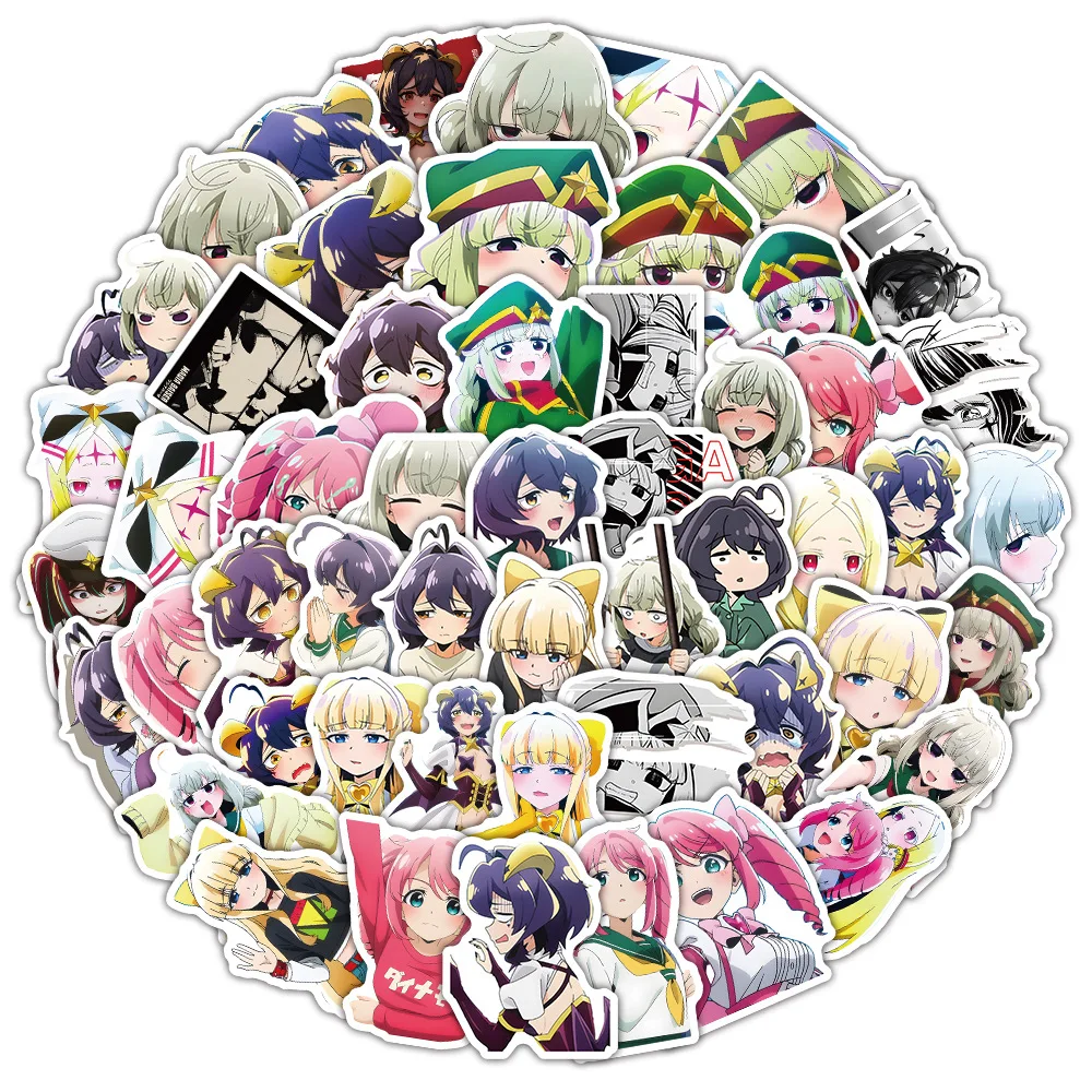 10/30/50PCS Gushing over Magical Girls Stickers Anime Decals Scrapbook Luggage Laptop Guitar Car Bike Skateboard Cartoon Sticker