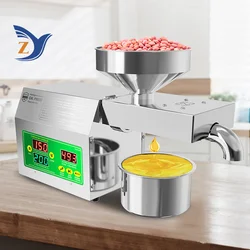 Oil Press Machine B01S Home Commercial 5-8kg per Hours Peanut Flaxseed Cold Squeezer Business Sesame Sunflower Seeds Extraction