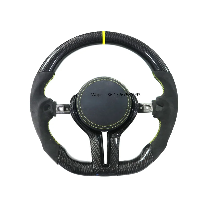 

High Performance Carbon Fiber Steering Wheel for F Chassis Sport Sedans Custom Texture Anti Slip Grip Racing Design Durable