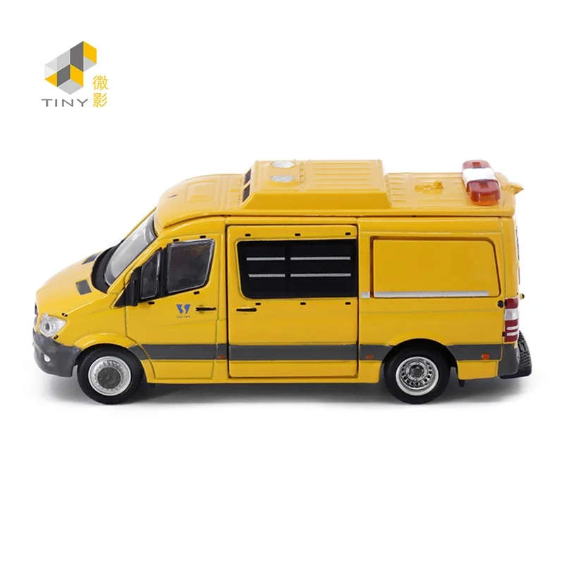 

TINY 1:76 Ben-chi Sprin-ter (AM3197) Yellow Alloy Simulation Model Car