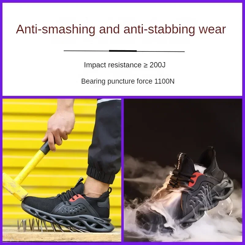 

DurableProtective Shoes Anti Impact, Anti Punctur Breathable And Lightweight Work Shoes In Summer One For Sale