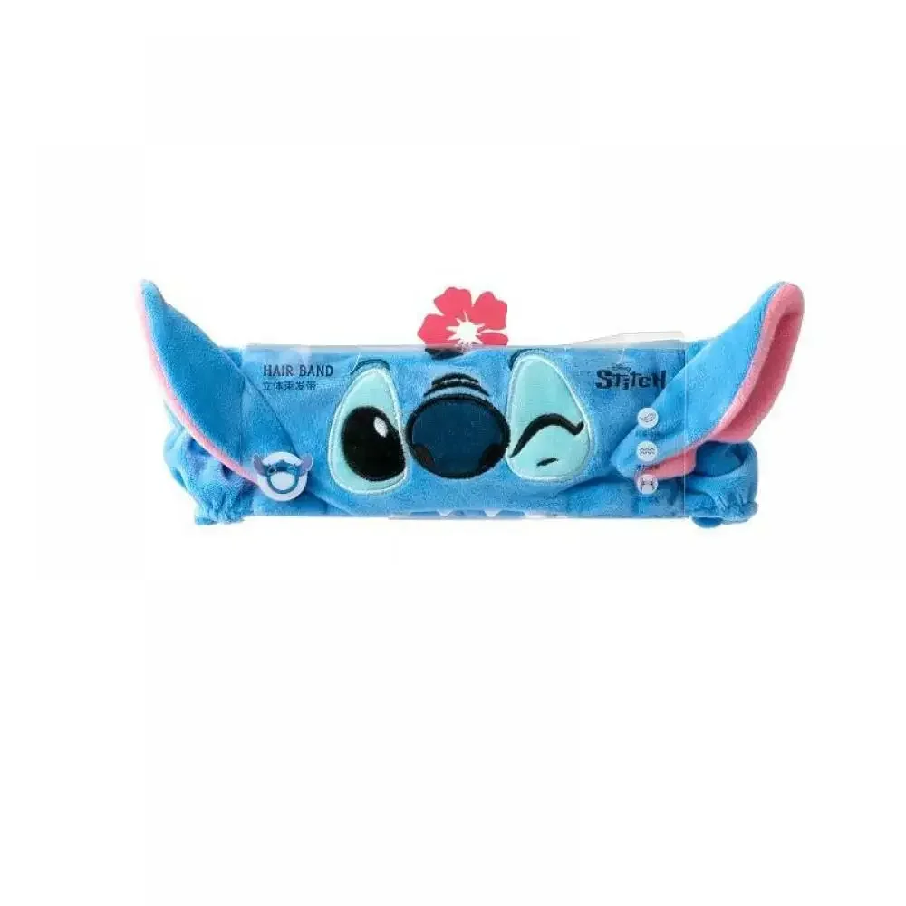 Anime Stitch Cartoon Hairband Kawaii Star Baby Stitch Hairband Shampoo Traceless Headwear