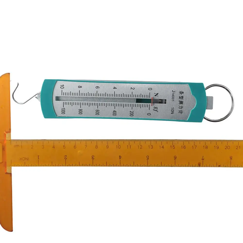 Premium Quality Pull-Type Force Meter Spring Scale Green 10N Hanging Spring Dynamometer Trigger Pull Gauge Measuring Instrument