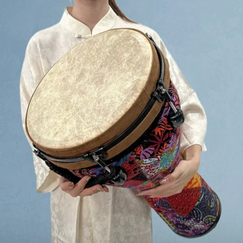 Adult African Drum 12 Inch Professional Djembe Drums Adjustable Tuning Djembes Drums Portable Retro Percussion Instruments