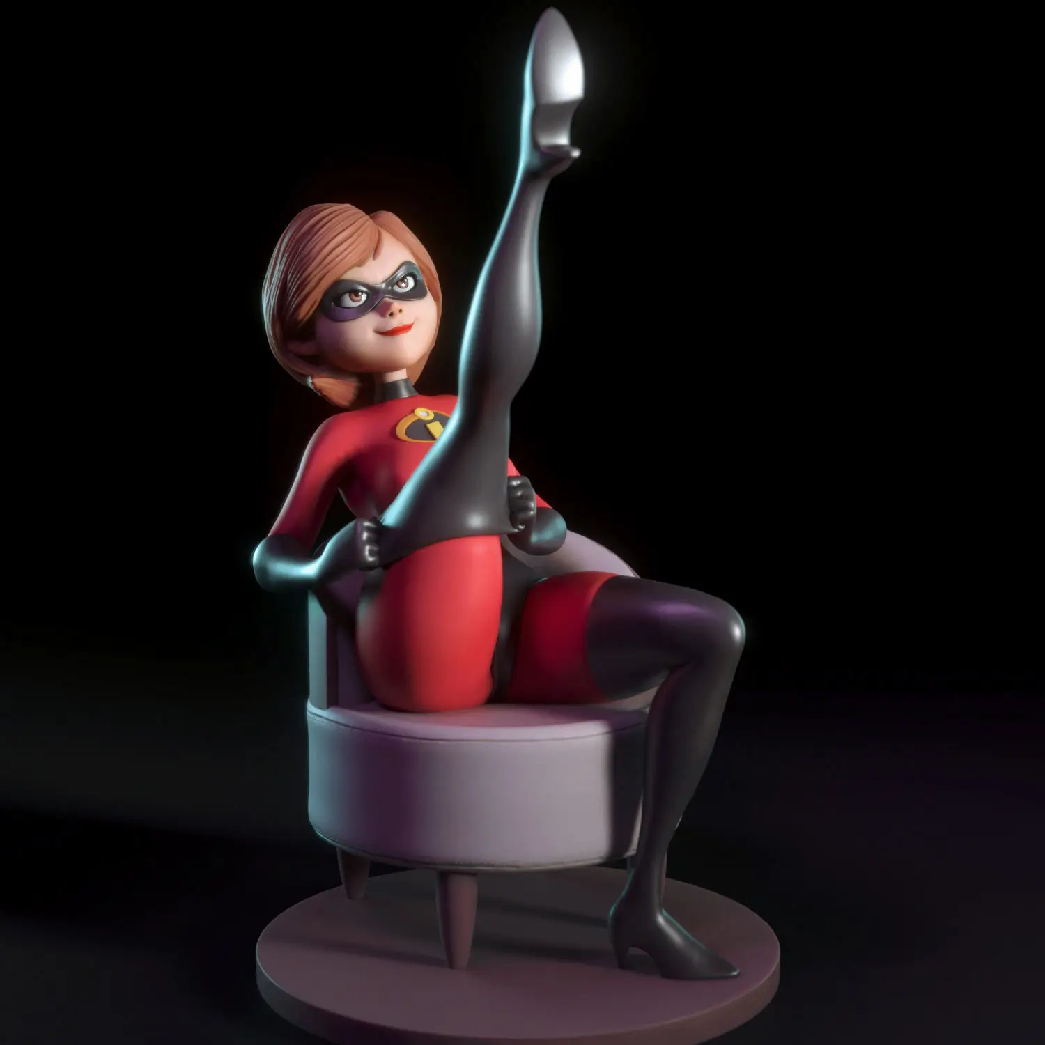 

1:24 Belle Elasticgirl V2 3d Printed Model Resin Unpainted Figure Model Kit NSFW Miniature Garage Gk Kits Unassembled Diy Toys