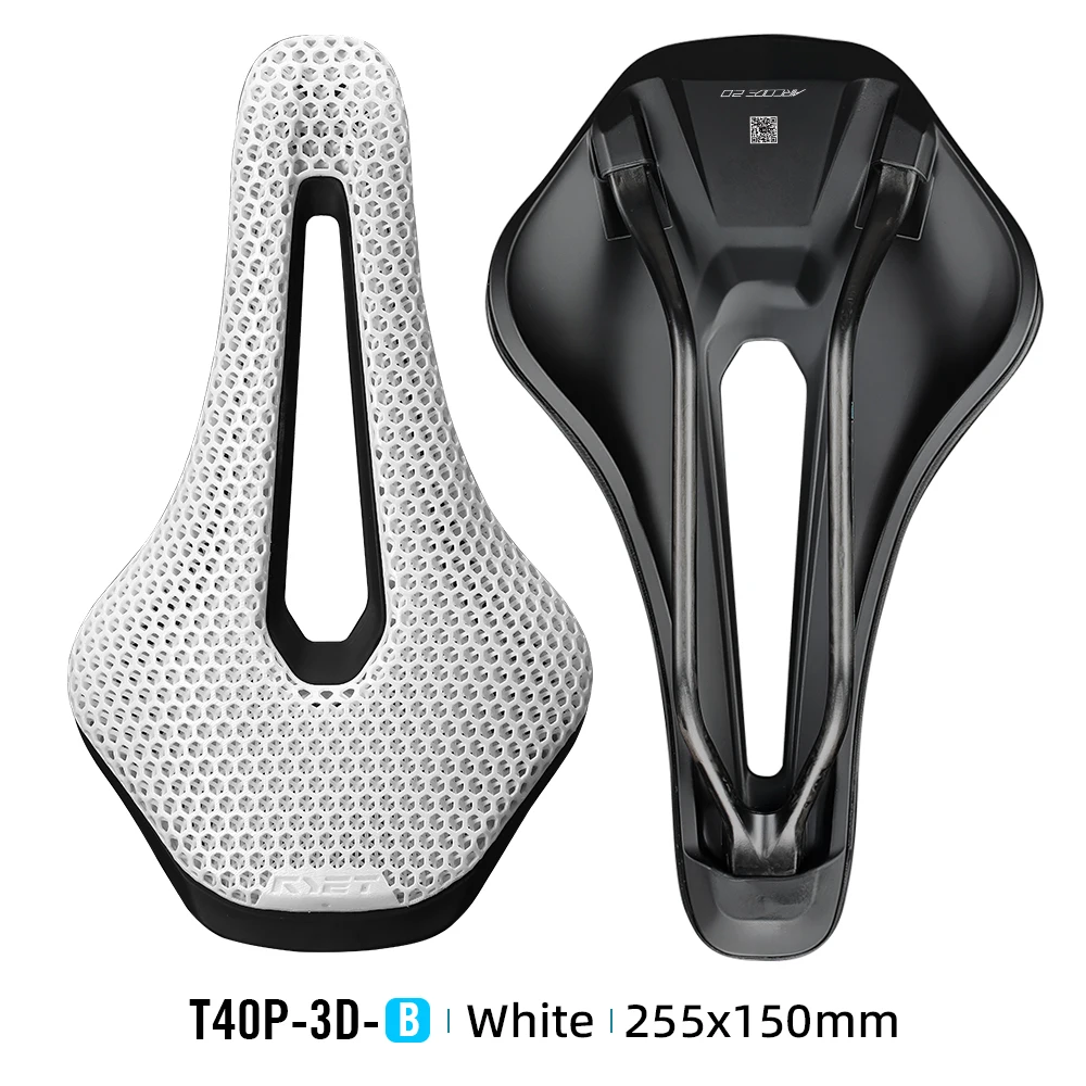 2026 RYET 3D-Gedruckter Carbonfaser-Fahrradsattel, Ultraleicht 160g MTB Rennrad Komfortabler Belüfteter Atmungsaktiver Fahrradsitz