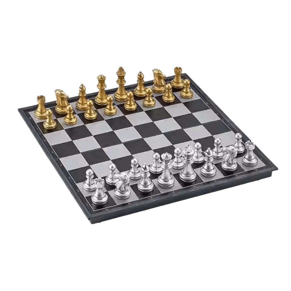 

Портативная шахматная доска 25/32 см, магнитный шахматный набор, пластиковый дорожный набор для настольных игр, складной портативный английский шахматный набор, детская игрушка