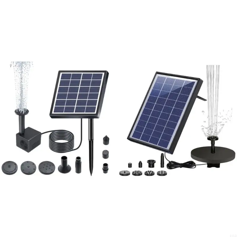 

2025 New 1.5W/5W Solar Water Fountain Pump 160L/h Flows Rate Water Pump
