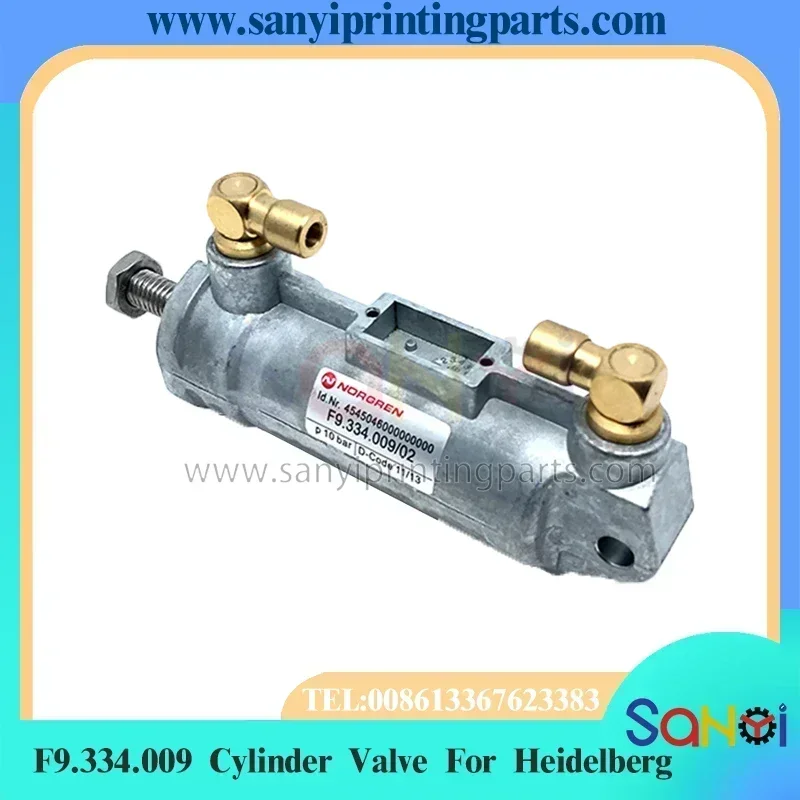Válvula de cilindro de la mejor calidad F9.334.009 para Heidelberg SM52 PM52 SM74 CD74 SM102 CD102 XL105 pieza de máquina de impresión