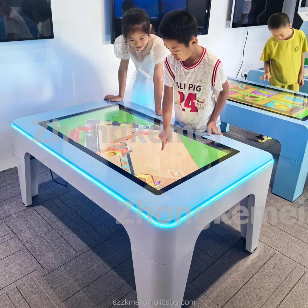 

New Stock Arrival 43 Inch 20 Points Touch Android Wifi Led Waterproof Detachable Study Developmental Game Interactive Table