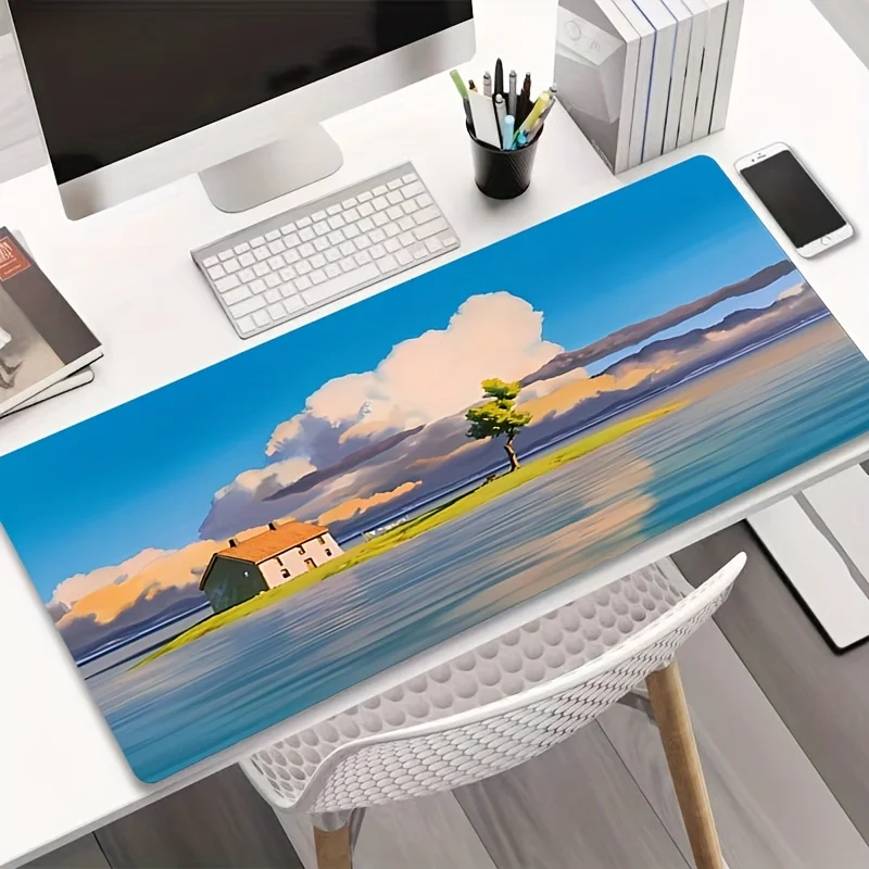 Desk Protector Rectangle Cloth Mouse Pad Anti-Scratch Surface Stable Base For Office Table Laptop PC