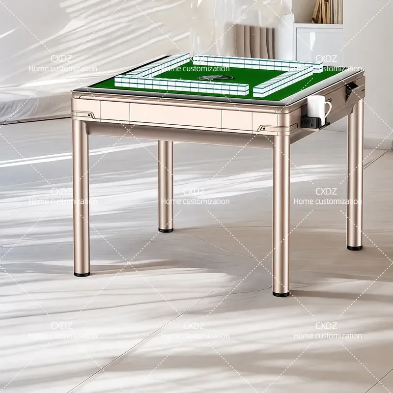New Mahjong Machine Bass Four Port Fully Automatic Household Folding Heating Electric Mahjong Table Chess Card Room