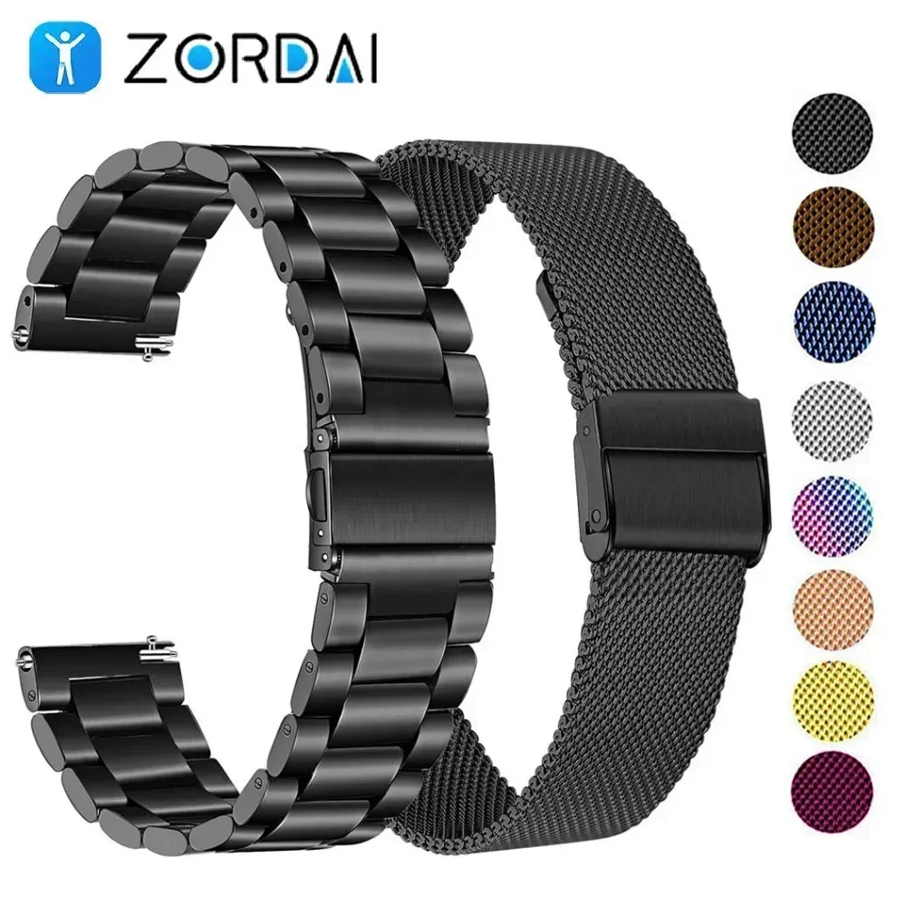 Accessories Bracelet For Samsung Galaxy Smart Watch Strap 18mm 22mm 20mm Milanese Loop Strap Huawei Gt Magnetic Smartwatch Band